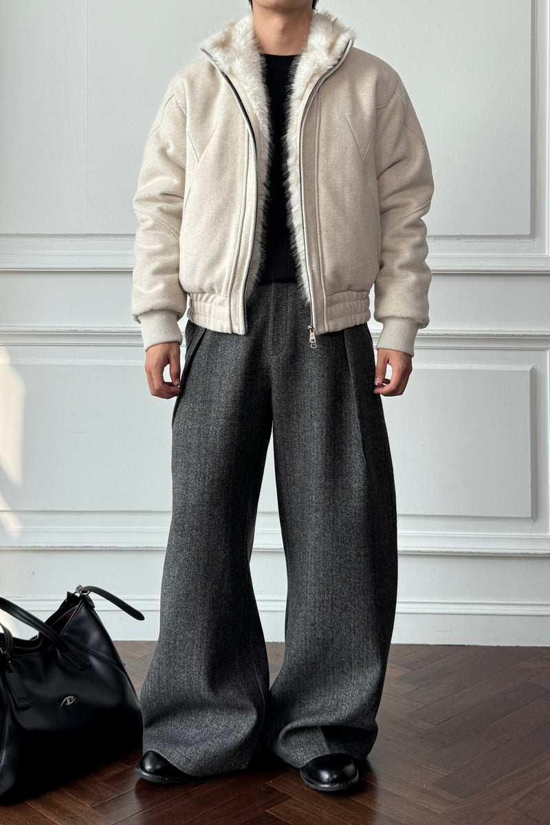 CATSSTAC Broken-Tip Wool Jacket