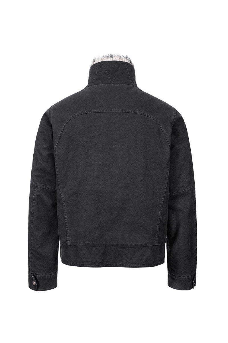 CATSSTAC Washed Thick Hooded Canvas Jacket