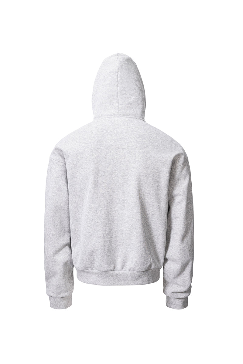 CATSSTAC ribbed zip-up hooded sweatshirt