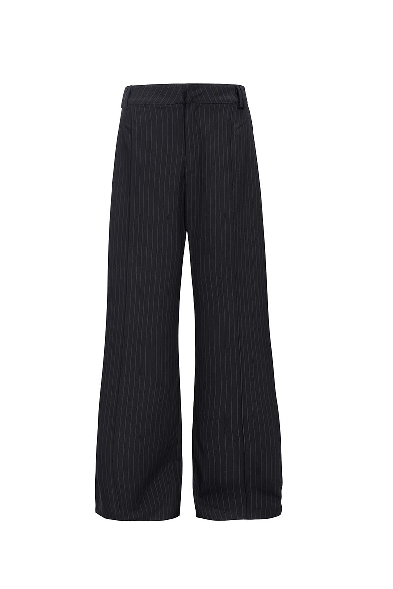 CATSSTAC A-line striped trousers