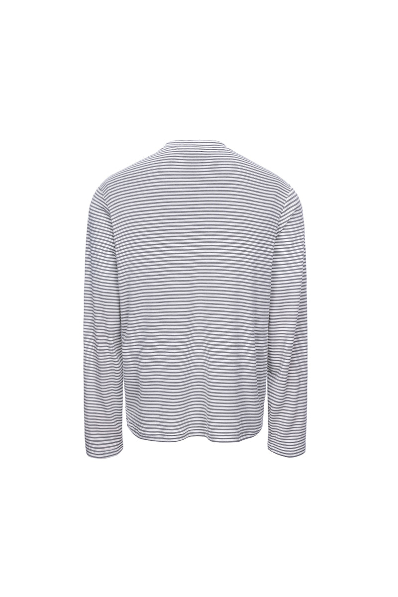 CATSSTAC Silk-cotton-wool striped base layer top