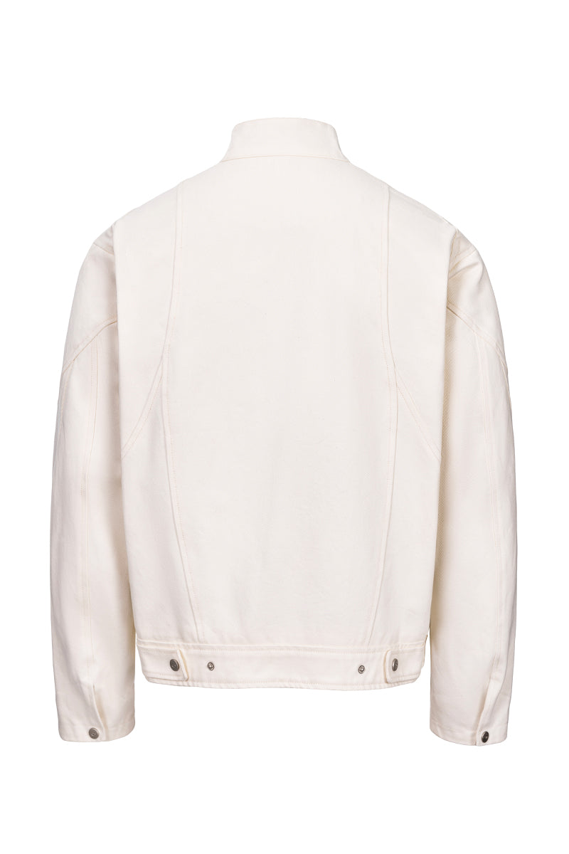 CATSSTAC Raw denim Harrington jacket