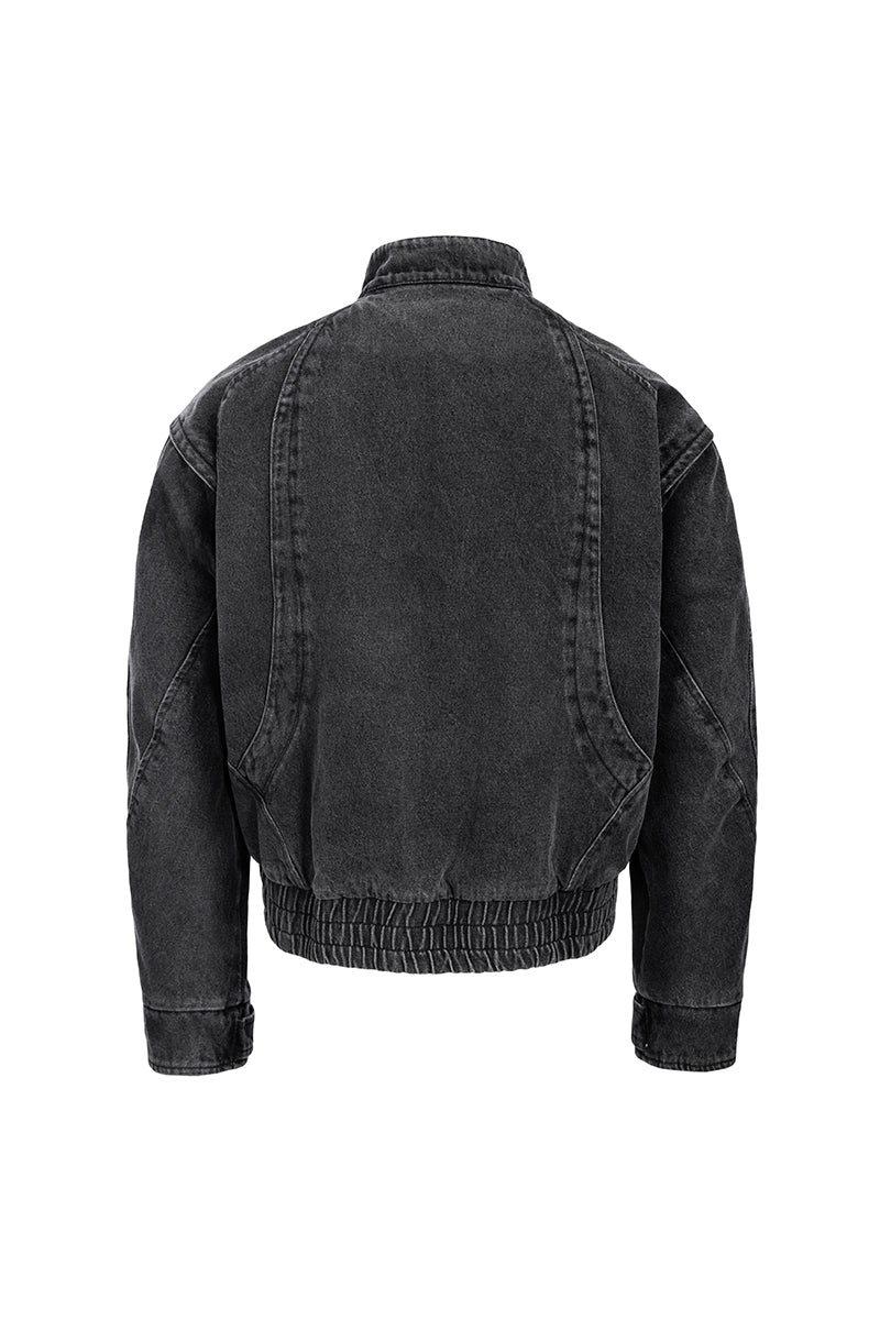 Obsidian Fragmented Denim Jacket