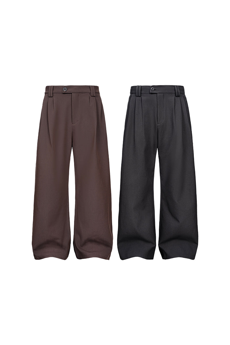 CATSSTAC Tencel wool curved crease dress pants