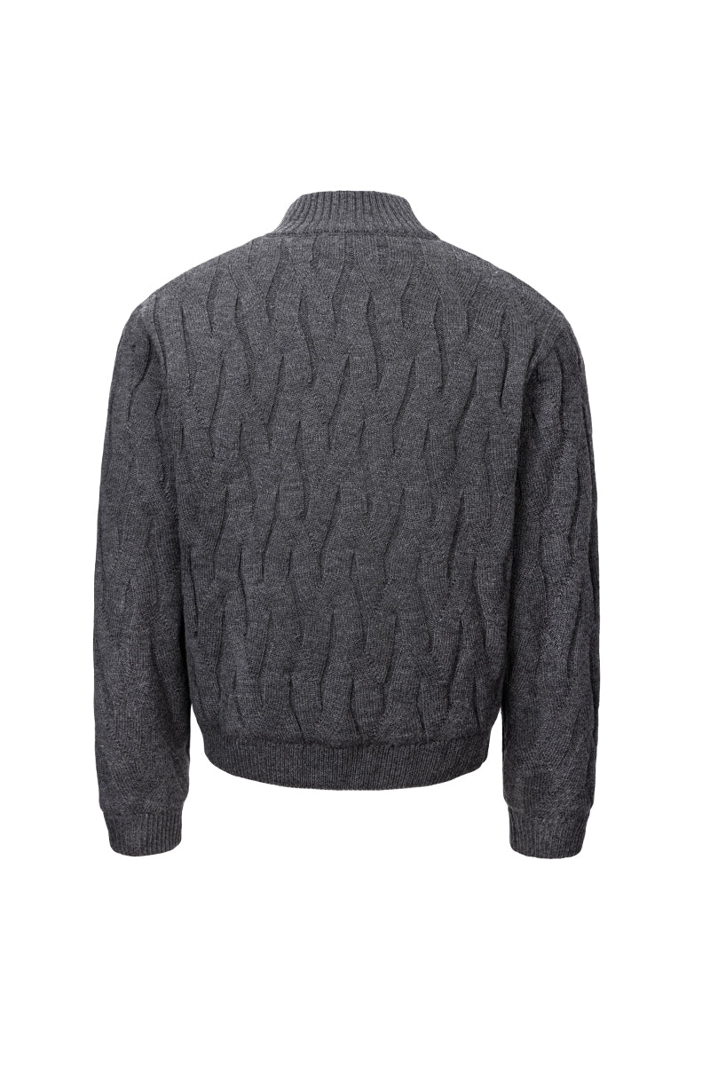 CATSSTAC Thorn-Patterned Cable-Knit Sweater