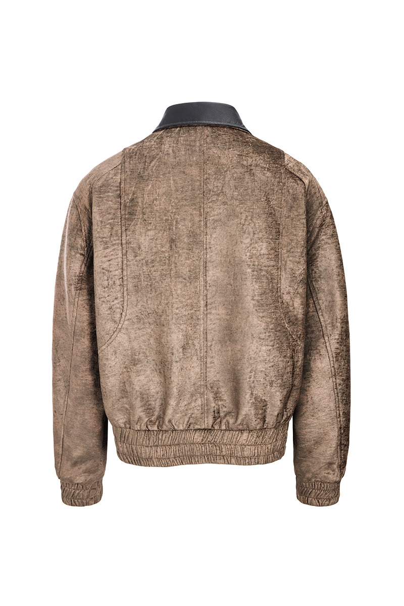 Jade Shadow Embroidered Shearling Jacket