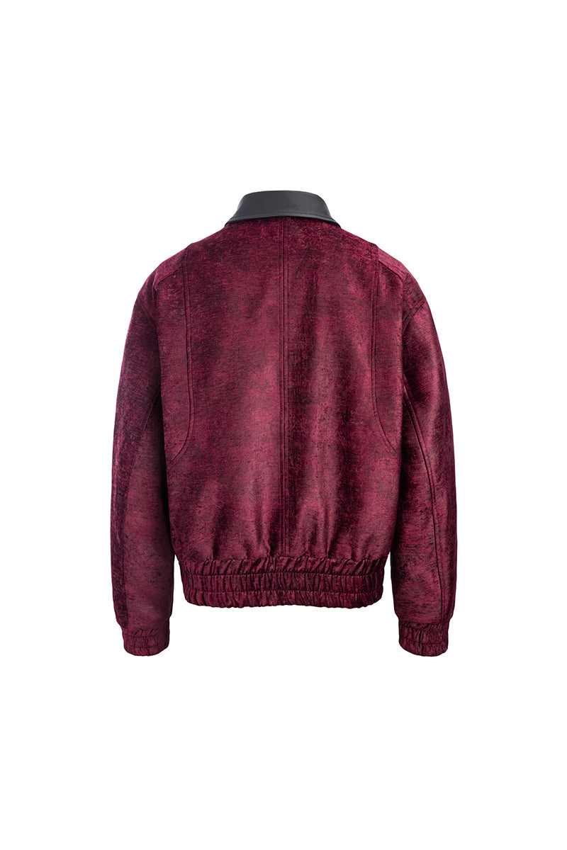 Jade Shadow Embroidered Shearling Jacket