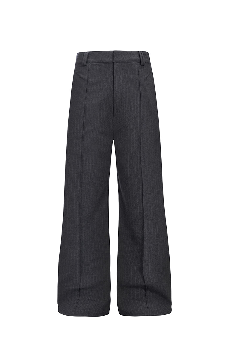 CATSSTAC A-line striped trousers