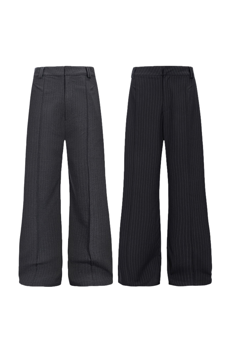 CATSSTAC A-line striped trousers