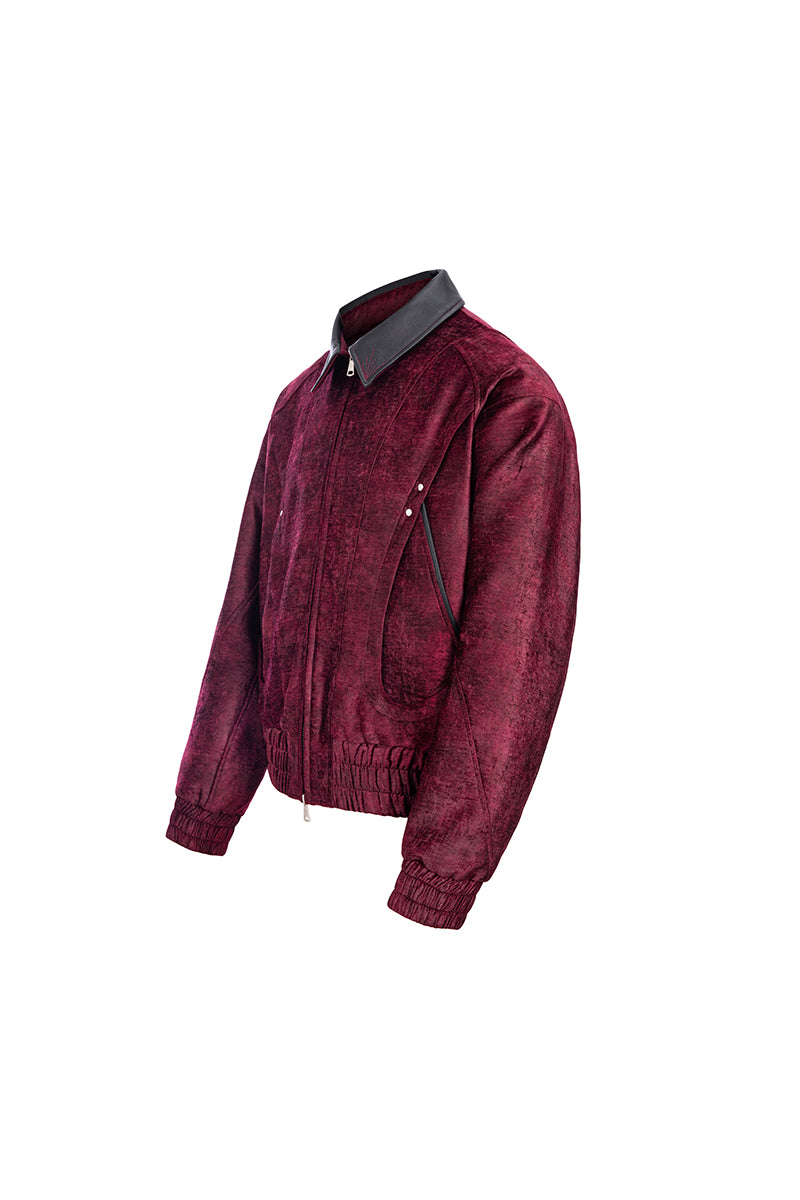 Jade Shadow Embroidered Shearling Jacket