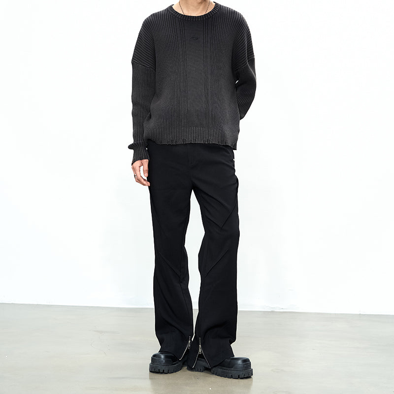 Basic Loose Pleating Pants