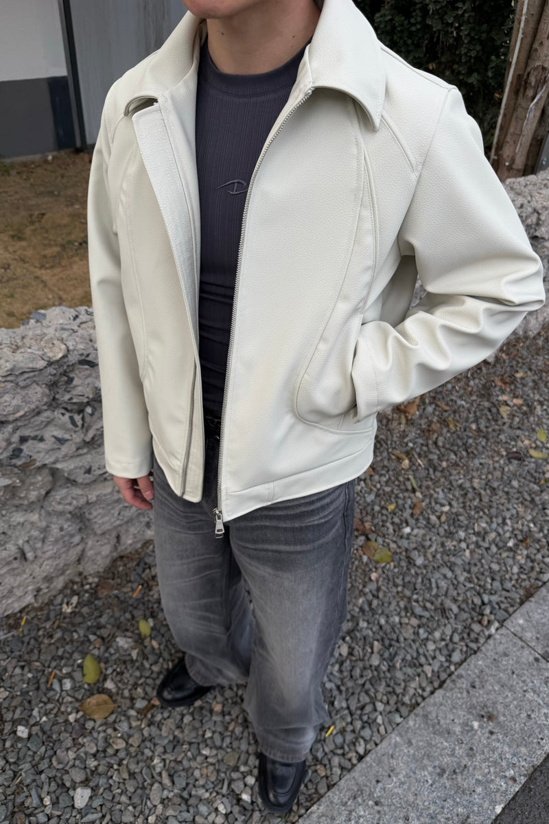 CATSSTAC Set-in shoulder zipper jacket