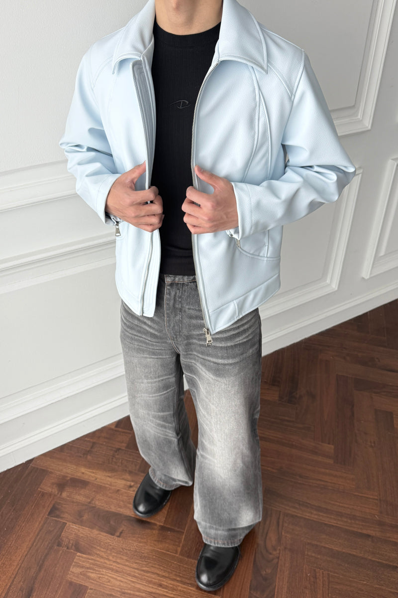CATSSTAC Set-in shoulder zipper jacket