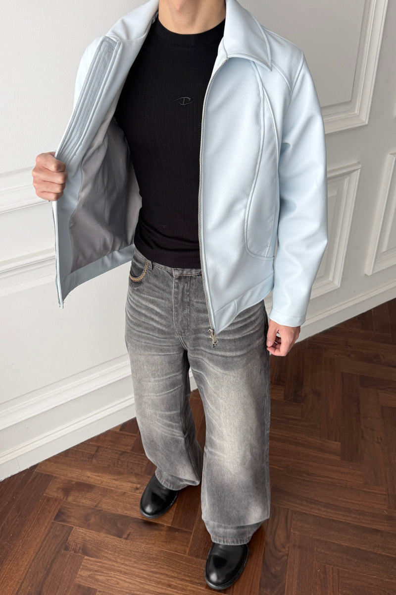 CATSSTAC Set-in shoulder zipper jacket