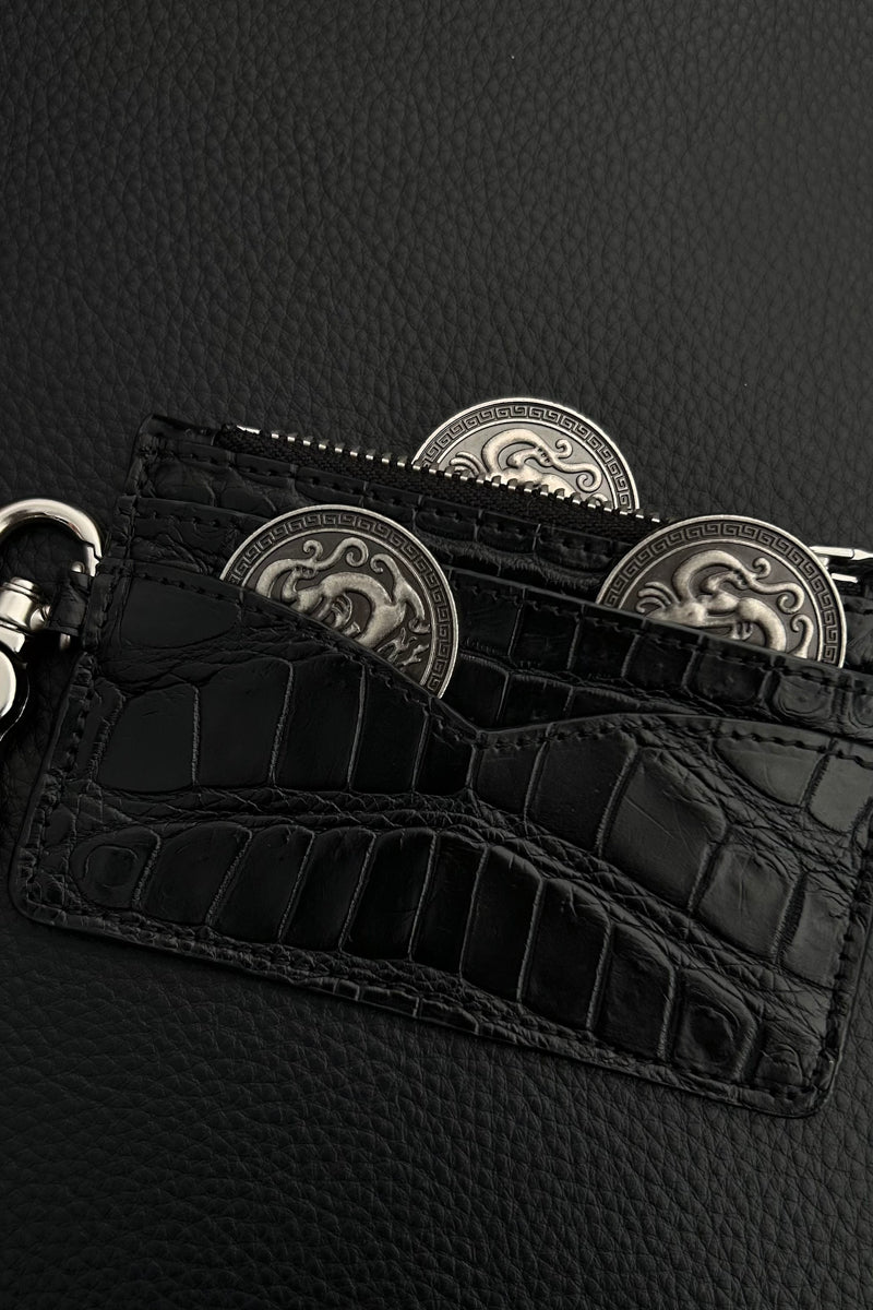 CATSSTAC Crocodile leather card holder