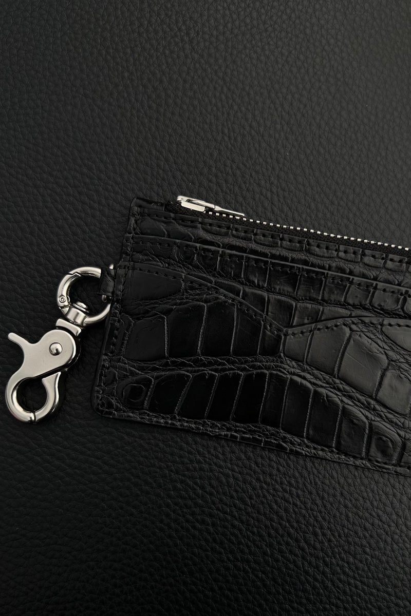CATSSTAC Crocodile leather card holder