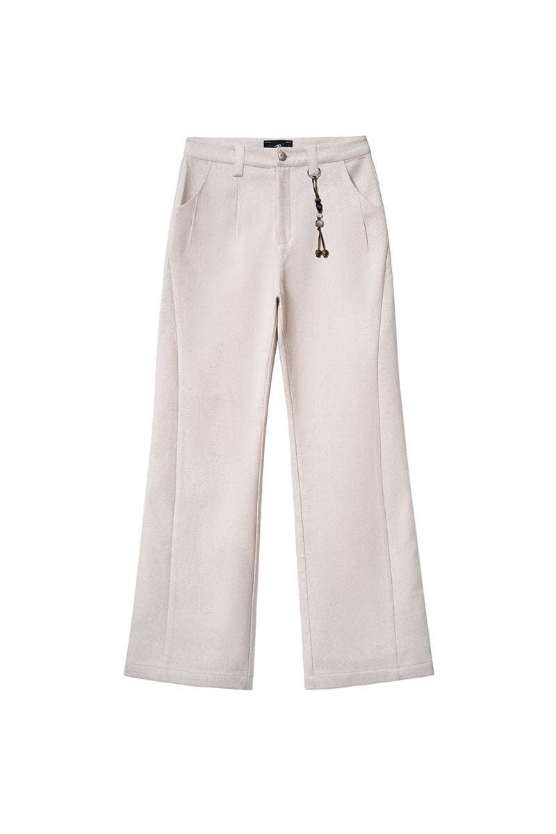CATSSTAC Traveler Wool-Blend Tailored Wide-Leg Trousers