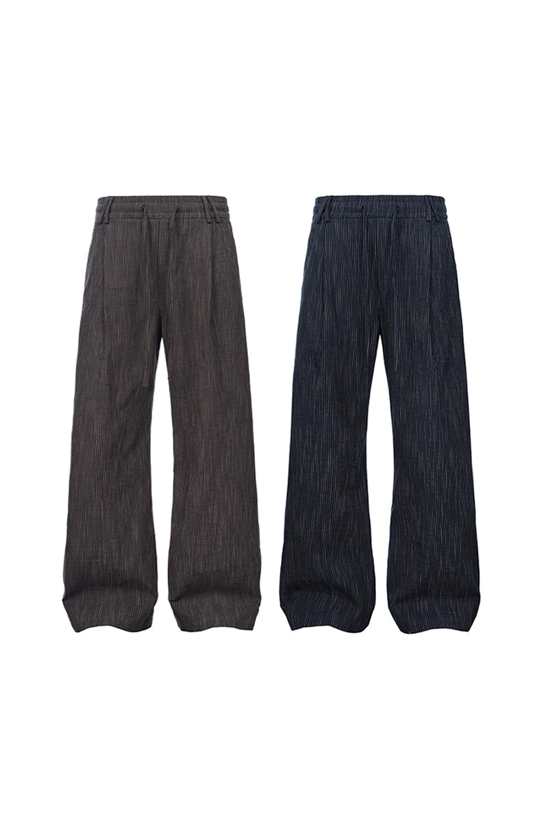 CATSSTAC Striped commuter dress pants