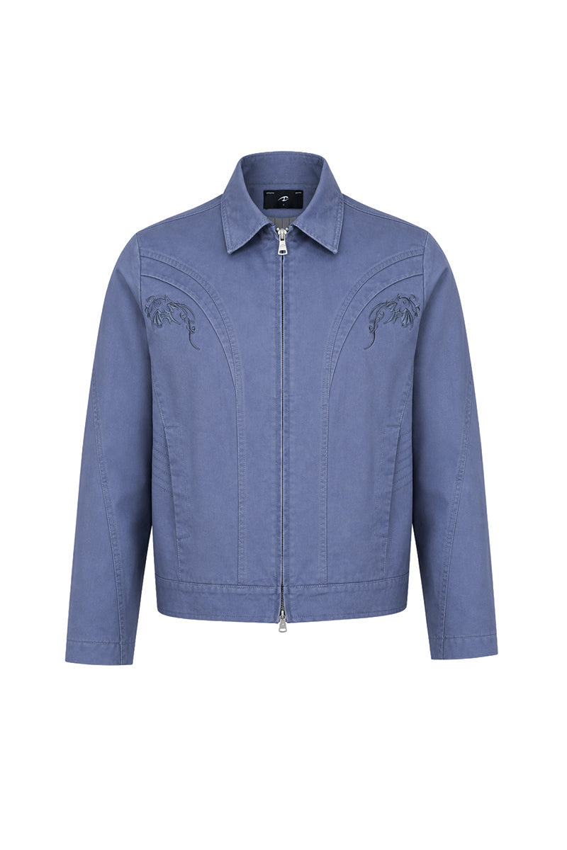 CATSSTAC Bat Shadow Washed Canvas Work Jacket