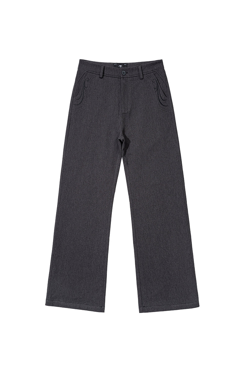 CATSSTAC Mandala Embroidered Blend Tailored Pants