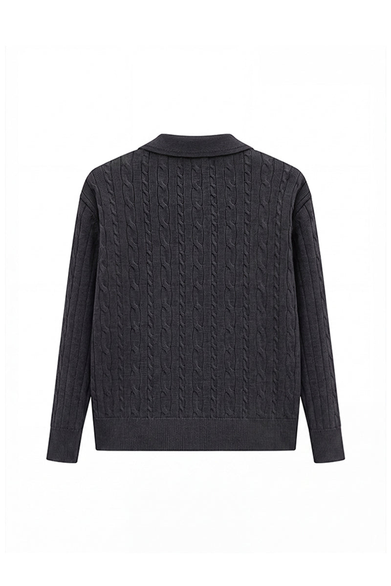 CATSSTAC Mercerized wool cable-knit cardigan