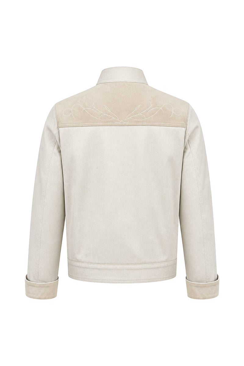 CATSSTAC Specter Raw Denim Aviator-Buckle Harrington