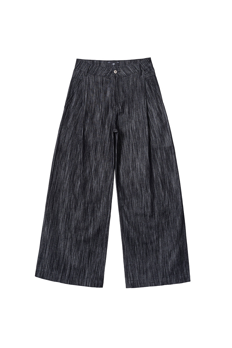 CATSSTAC Thorn-pattern A-line raw denim jeans