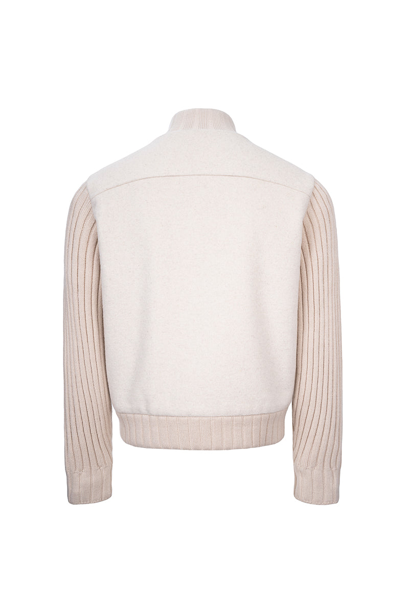 CATSSTAC Twilight Cloud 50% Wool-Blend Knit-Sleeve Jacket