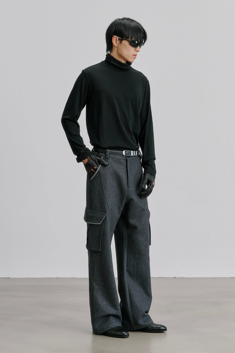 CATSSTAC Inkwhisper Wool-Blend Colorblock Utility Pants