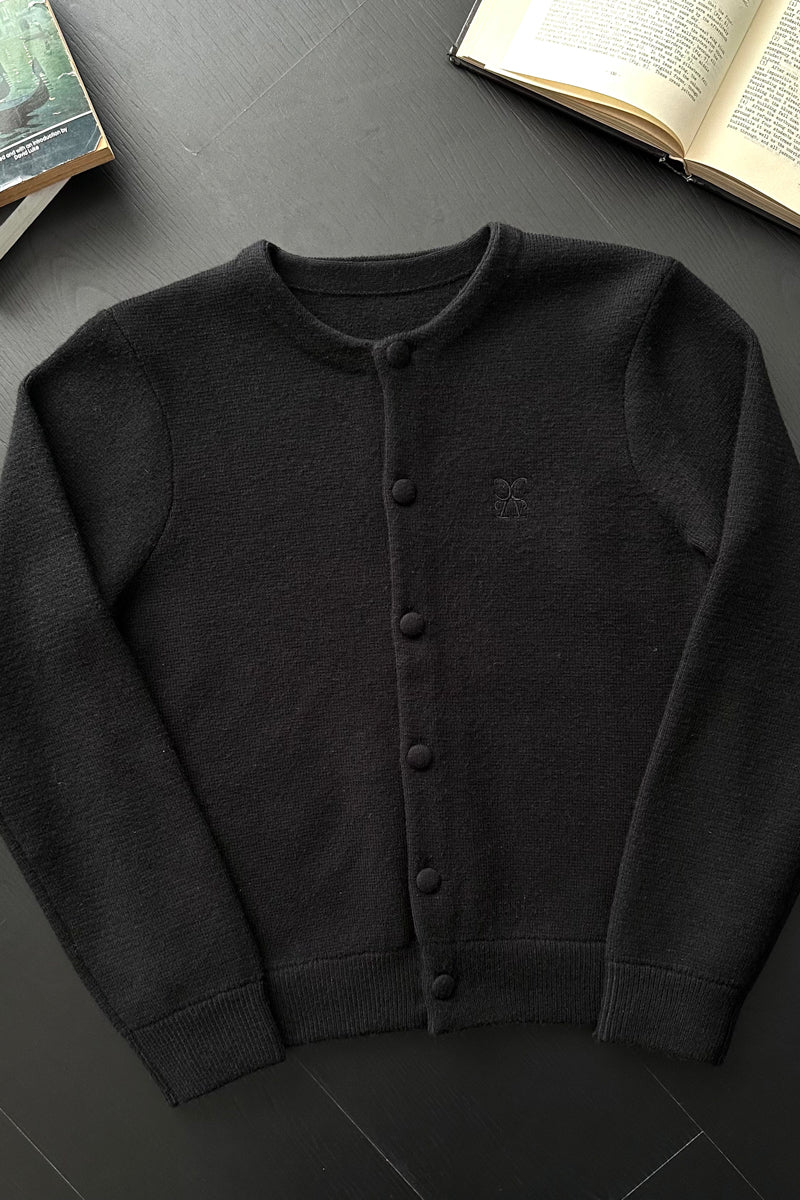 CATSSTAC Ink Cloud Heavyweight Wool-Lyocell Cardigan