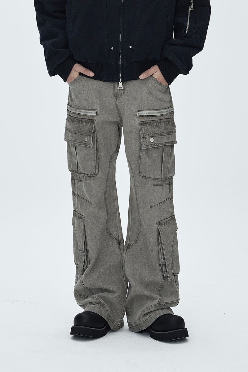 CATSSTAC Heavy-Duty Multi-Pocket Denim Jeans