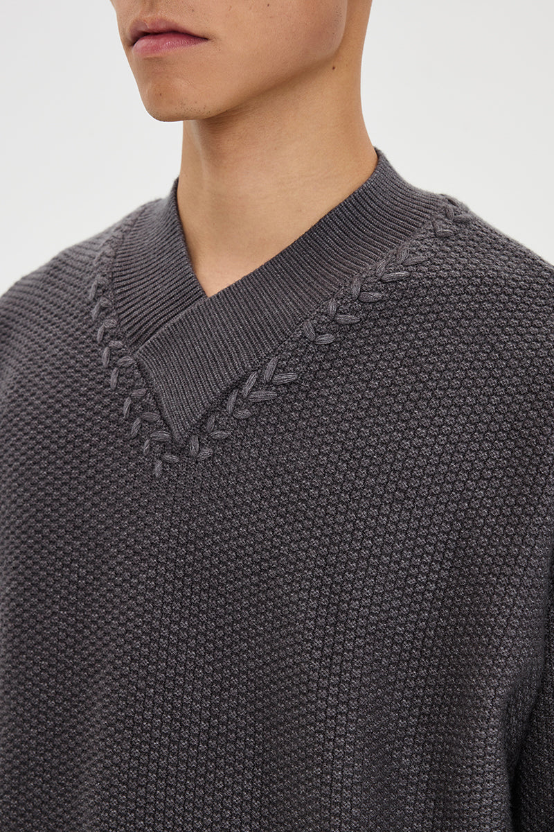 CATSSTAC Tencel V-neck sweater