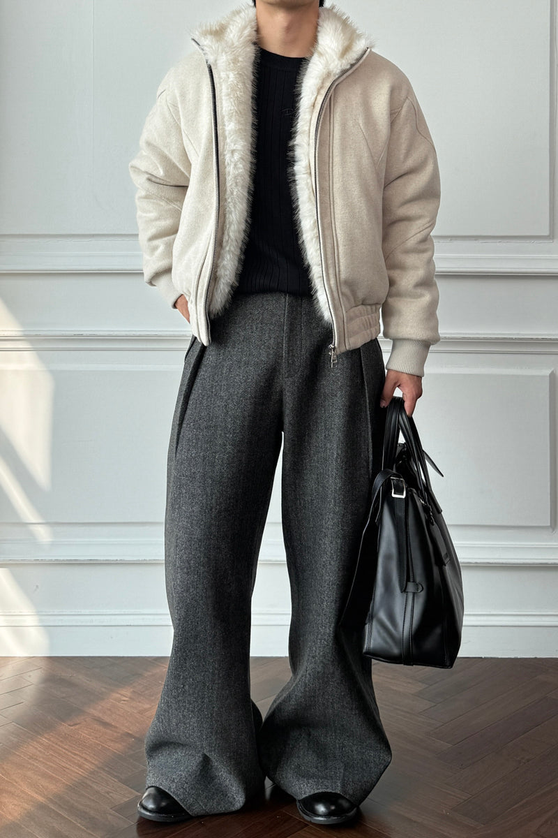 CATSSTAC Broken-Tip Wool Jacket