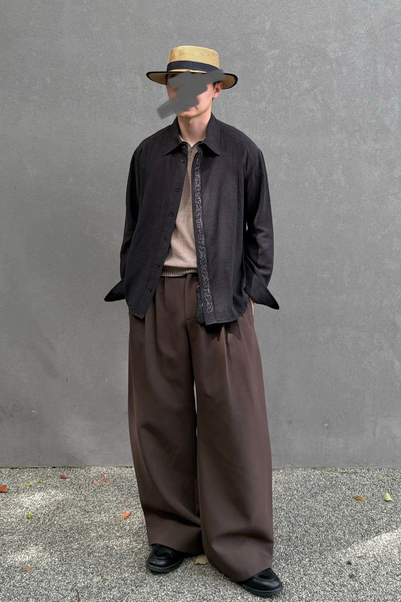 CATSSTAC Tencel and linen shirt
