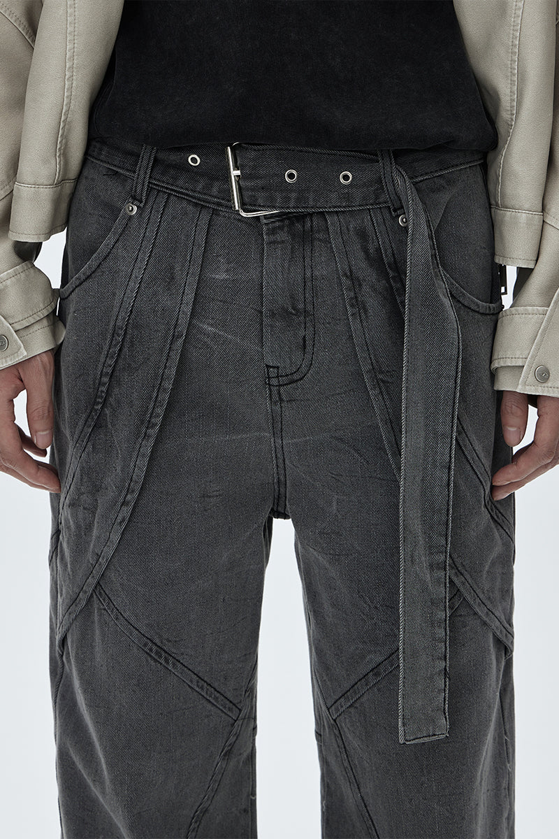 Dismountable Belt Jeans