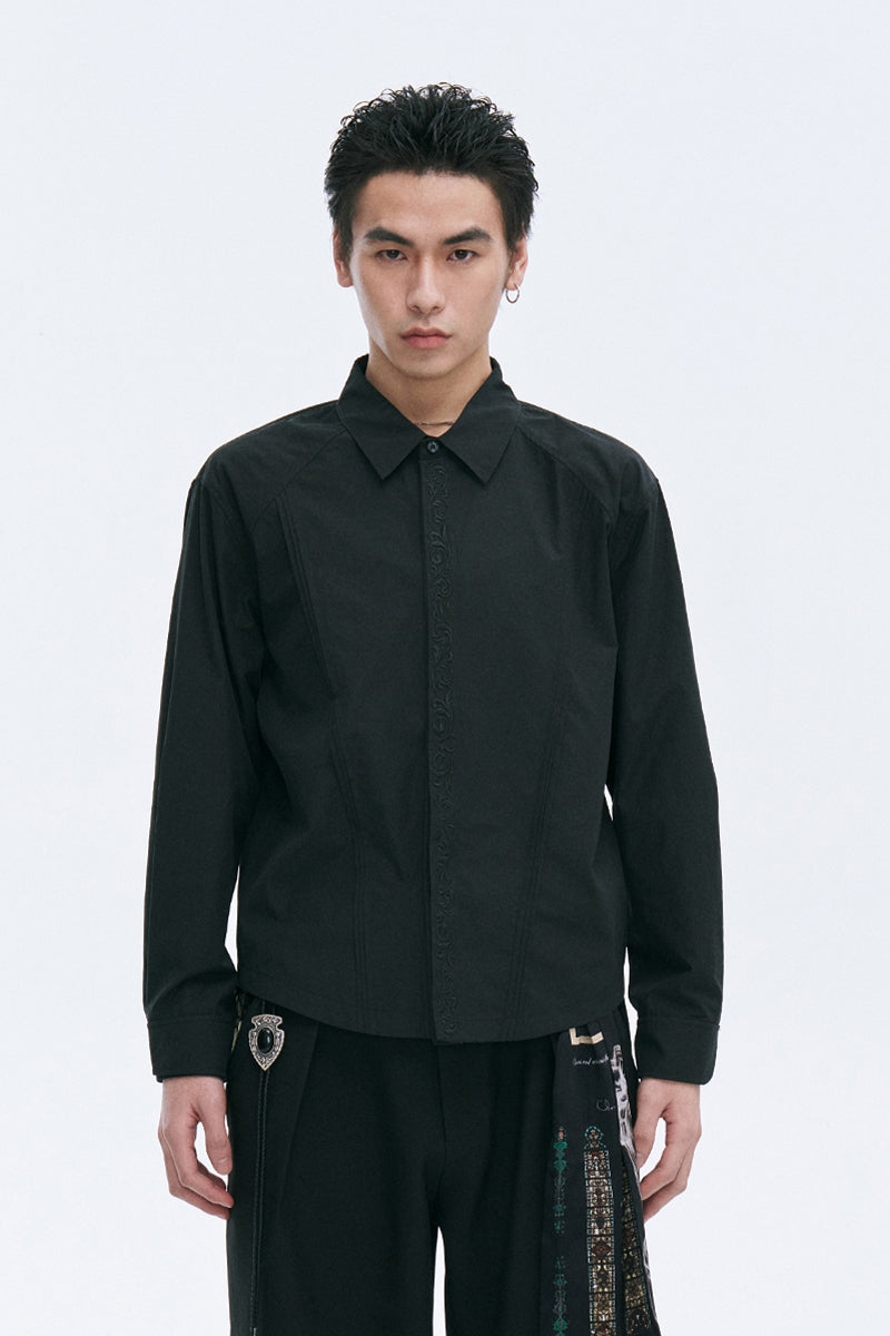 Eternity Flower Embroidered Shirt