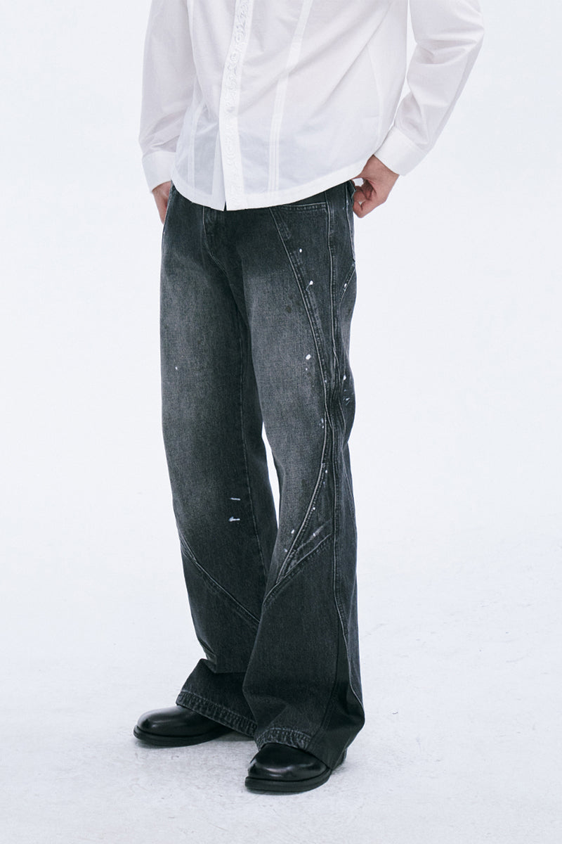 Venom Splashed Denim Jeans