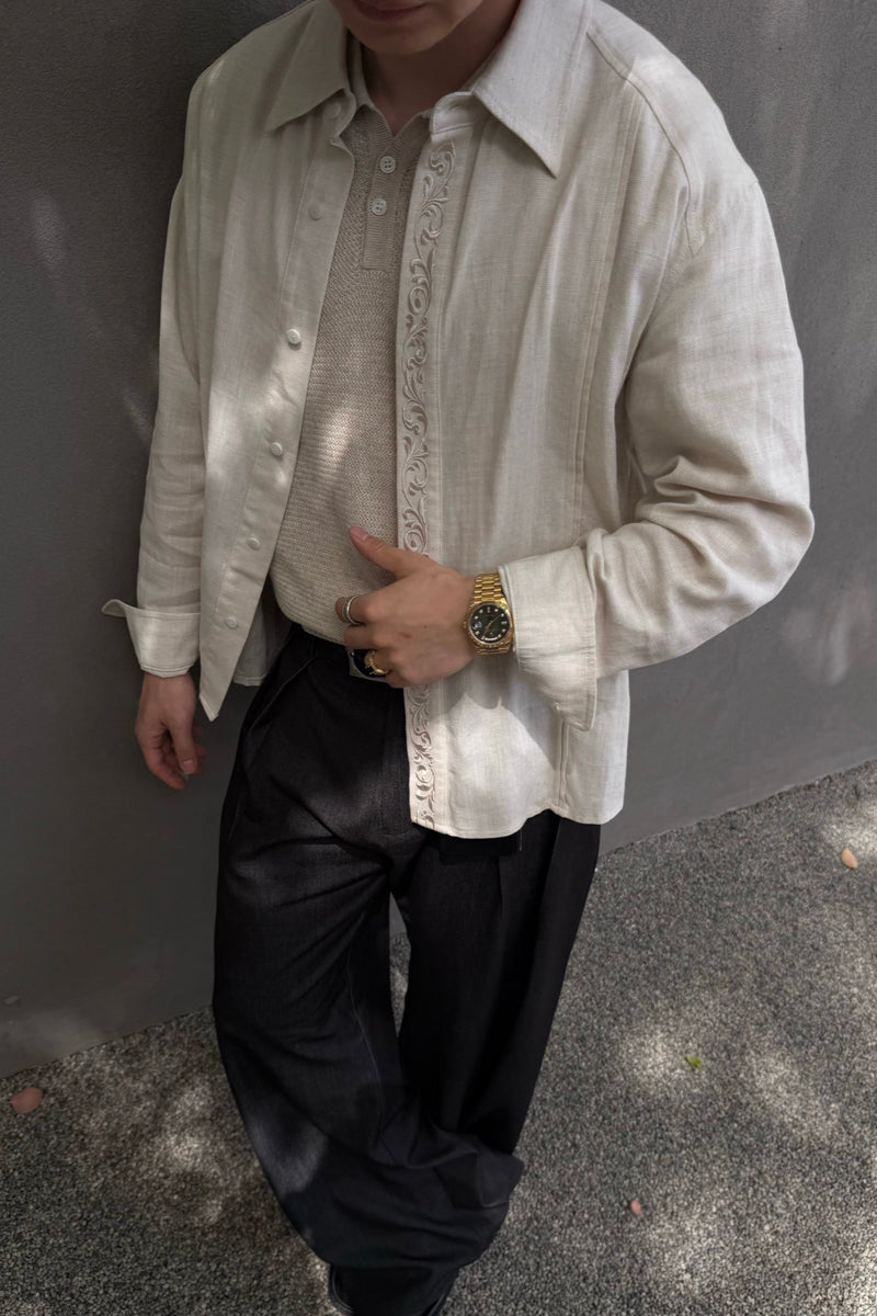 CATSSTAC Tencel and linen shirt