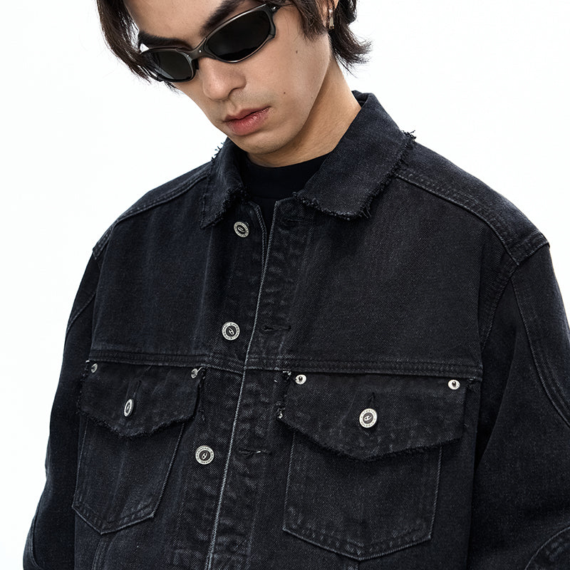 Broken Stone Wash Denim Jacket