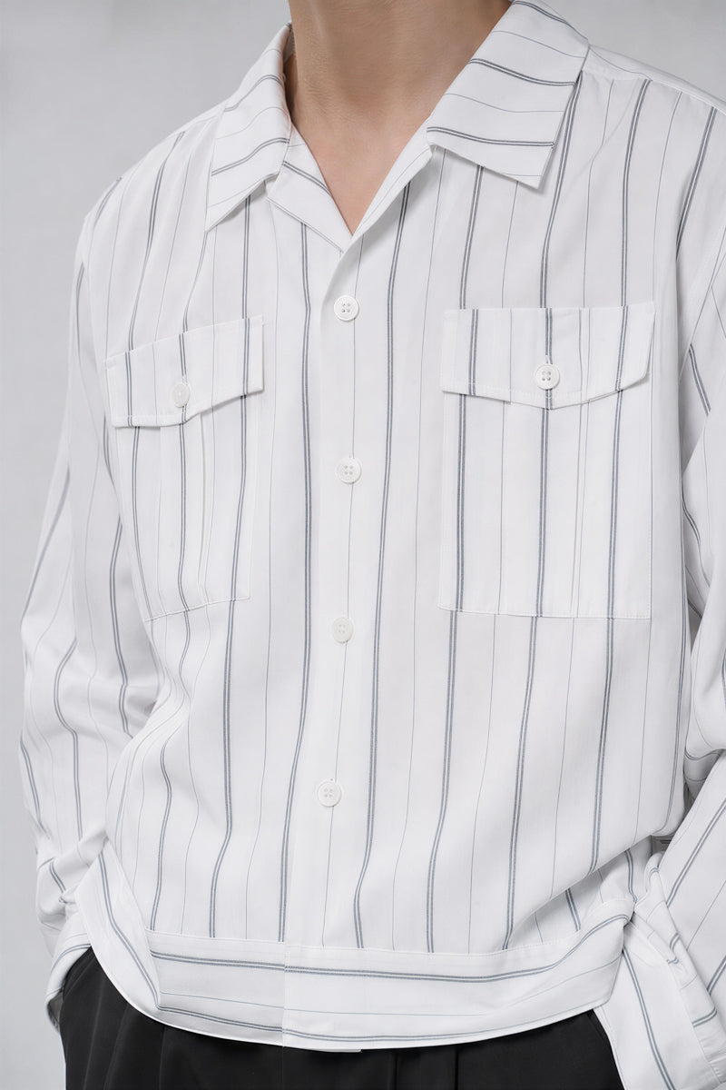 CATSSTAC Jazz Stripe Shirt Jacket