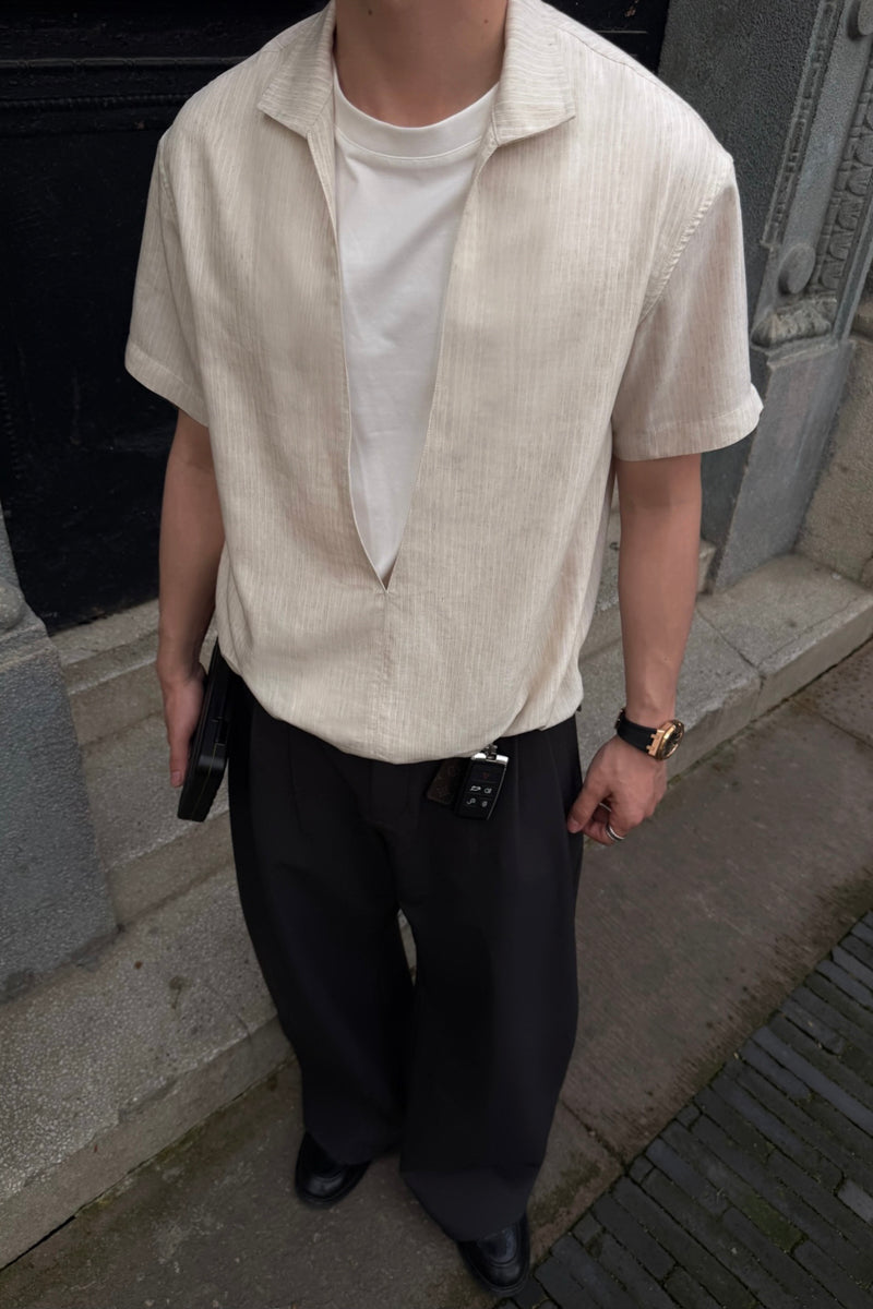 CATSSTAC Striped two-piece shirt