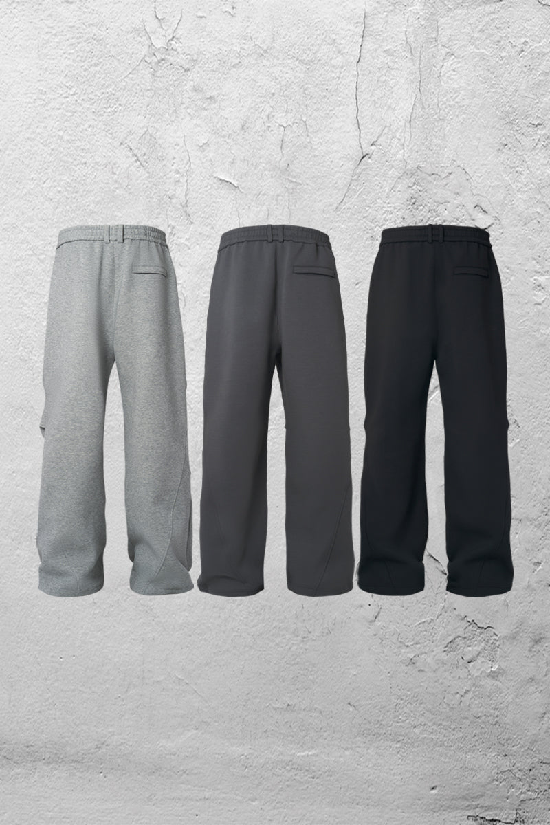 Niche Design Space Cotton Wide-leg Pants