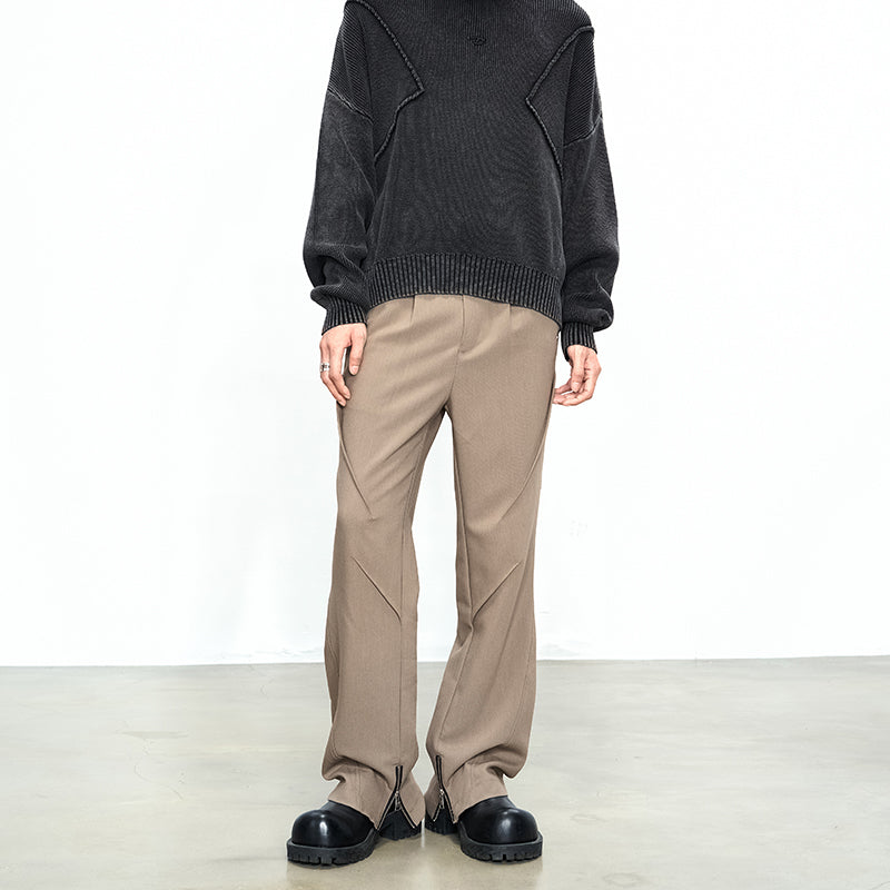 Basic Loose Pleating Pants