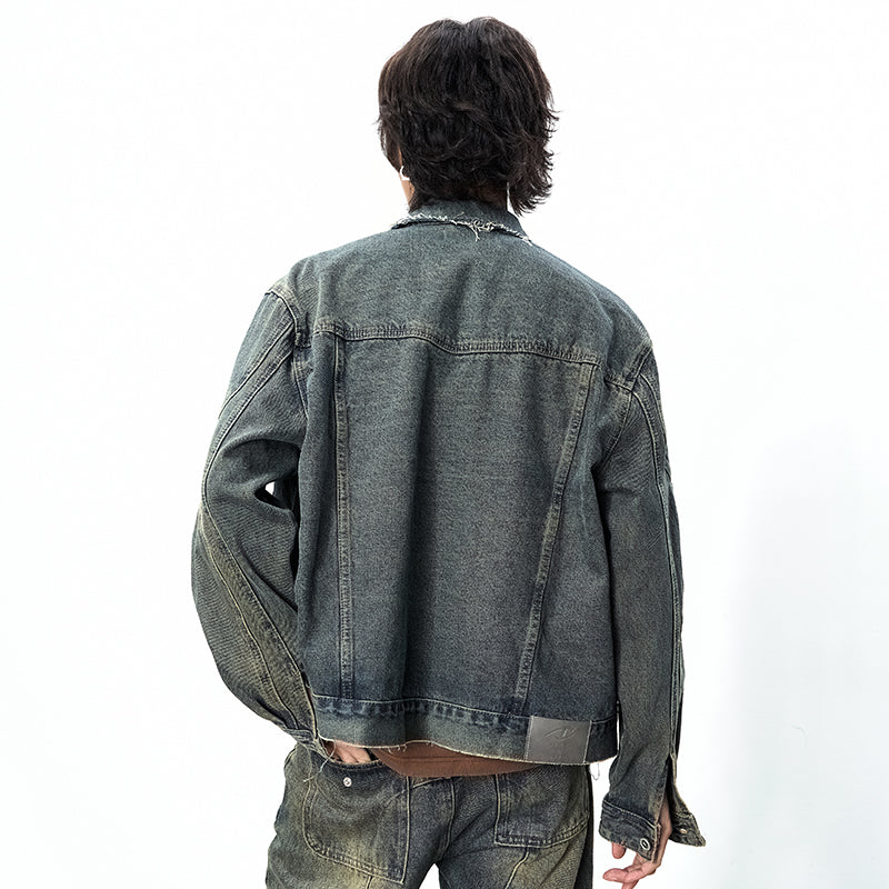 Broken Stone Wash Denim Jacket