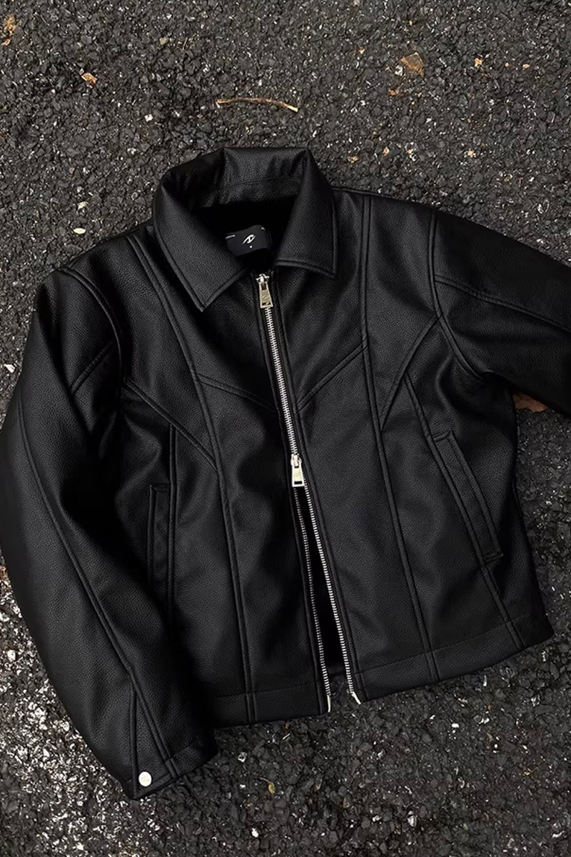CATSSTAC PU Leather Jacket