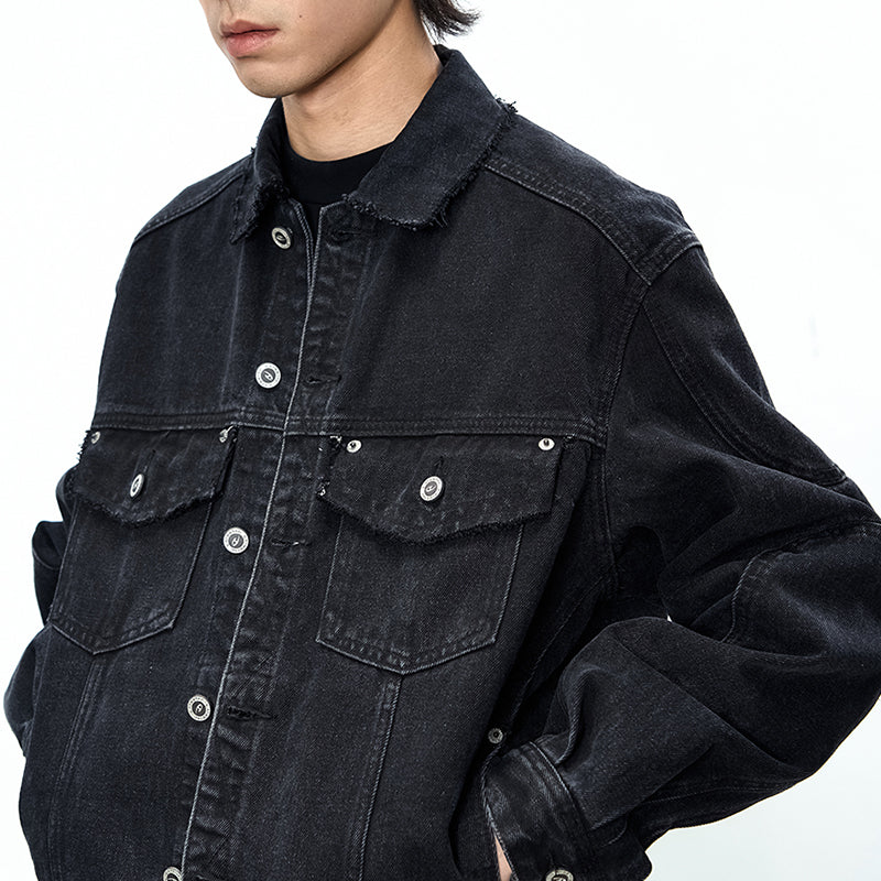 Broken Stone Wash Denim Jacket