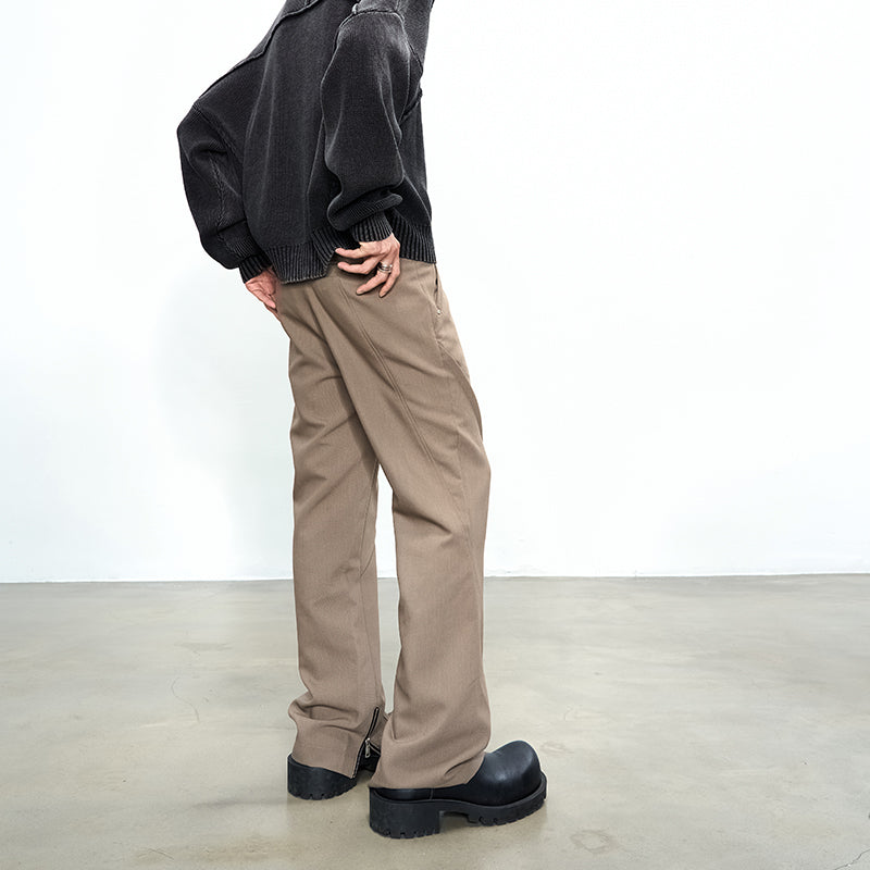 Basic Loose Pleating Pants