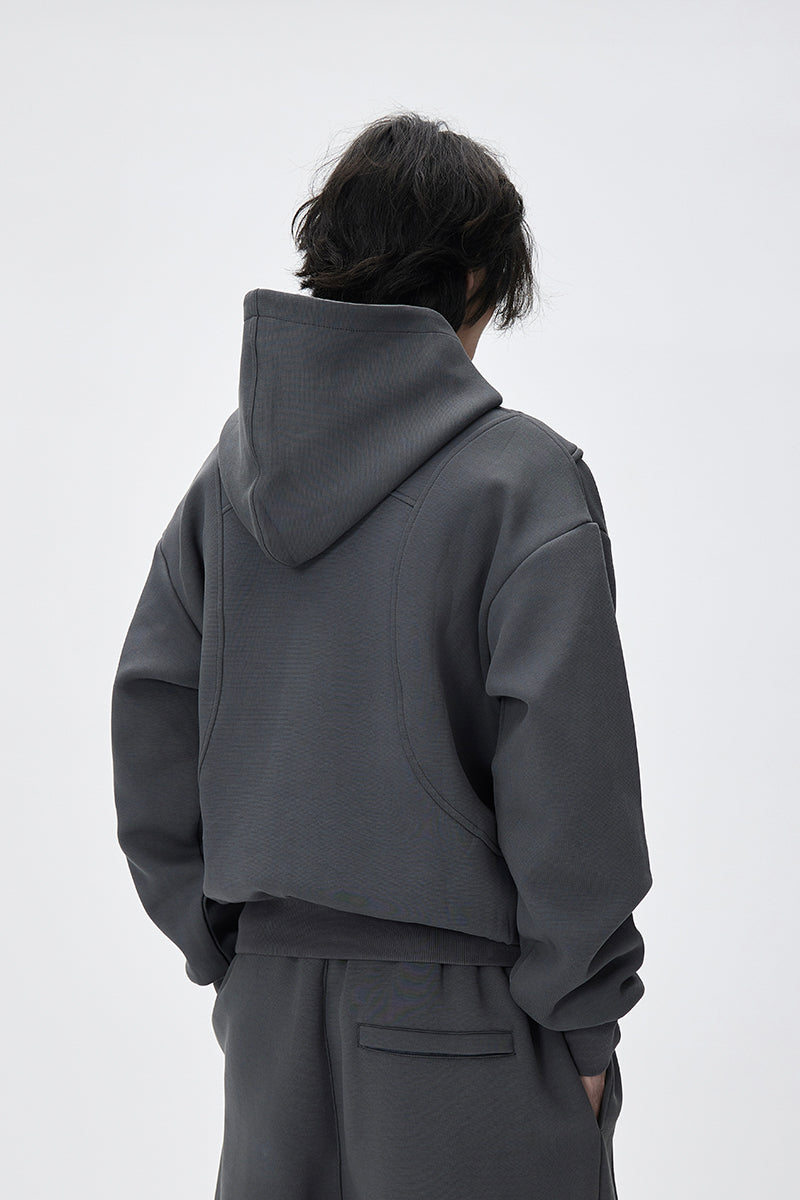 CATSSTAC detachable panel cut space cotton sweatshirt