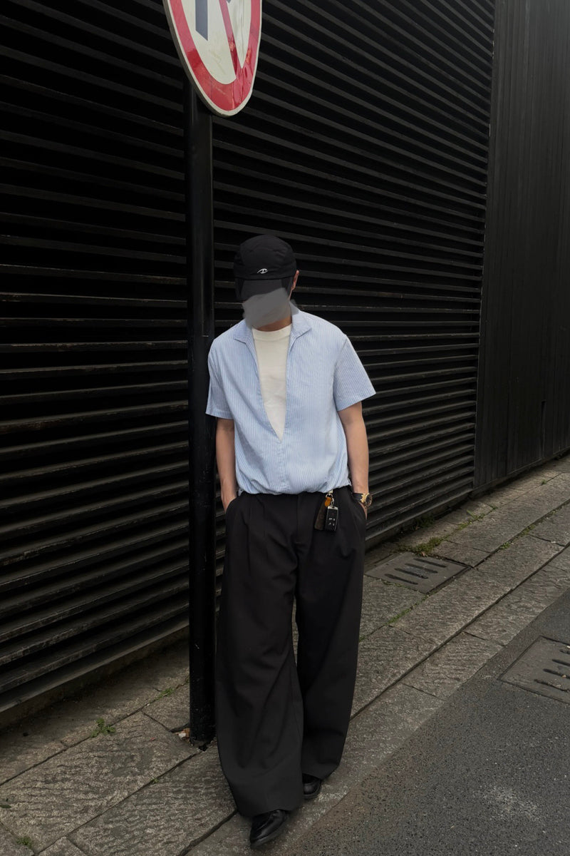 CATSSTAC Striped two-piece shirt