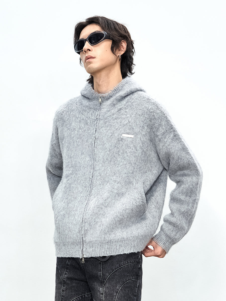 Double Zip-up Hoodie Sweater